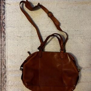 Madewell Brown Leather Saddlebag